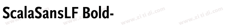 ScalaSansLF Bold字体转换